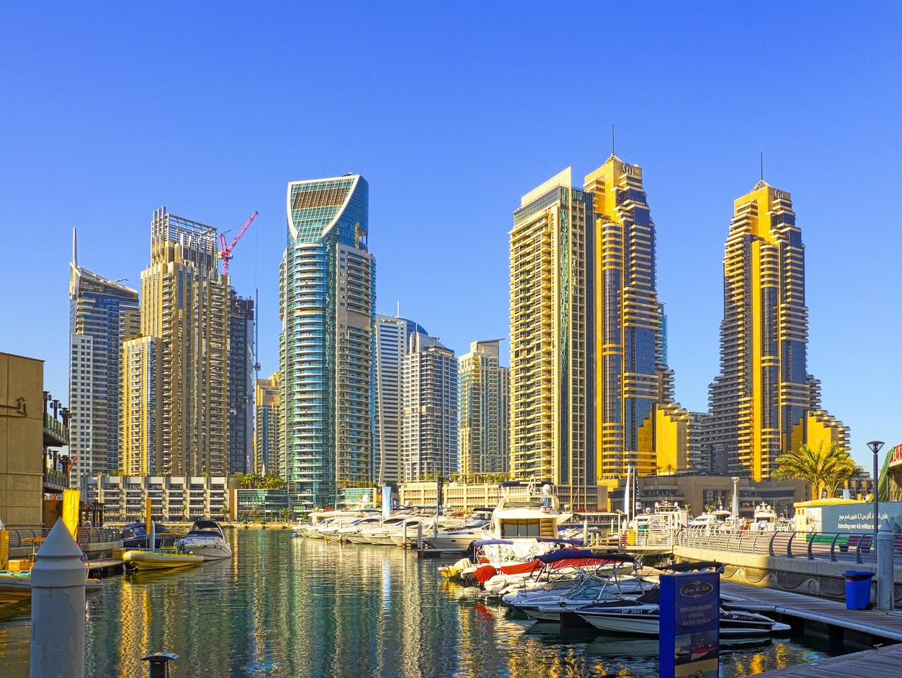 Dubai marina best place to visit in Dubai