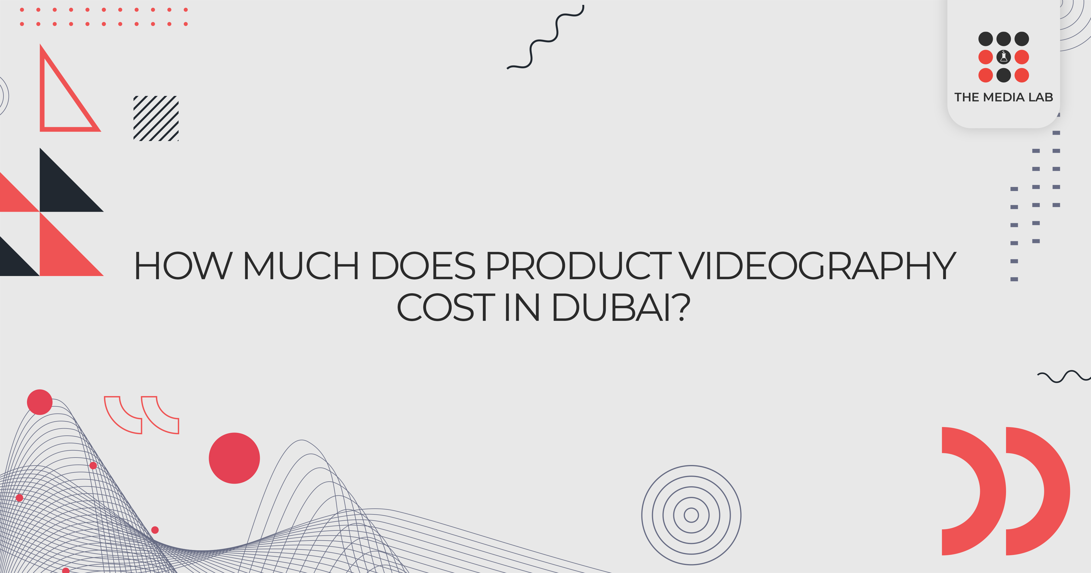 Explore product videography cost in Dubai