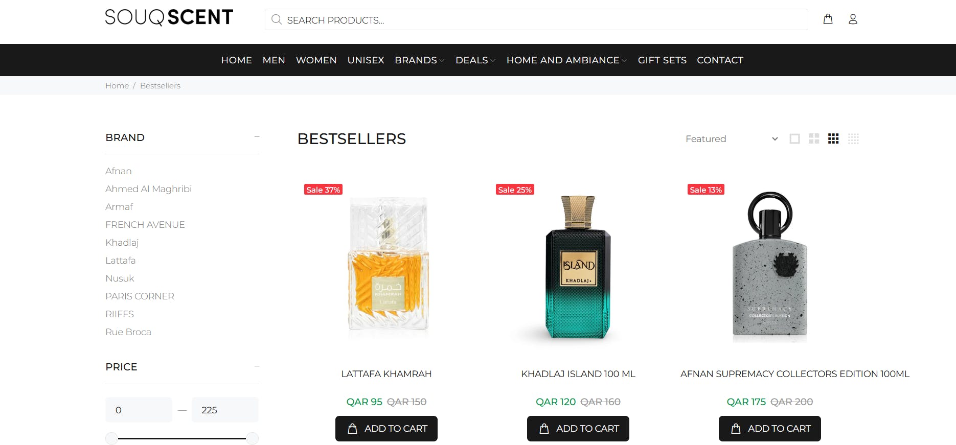 Best perfume website design agency redesigns Souq scent