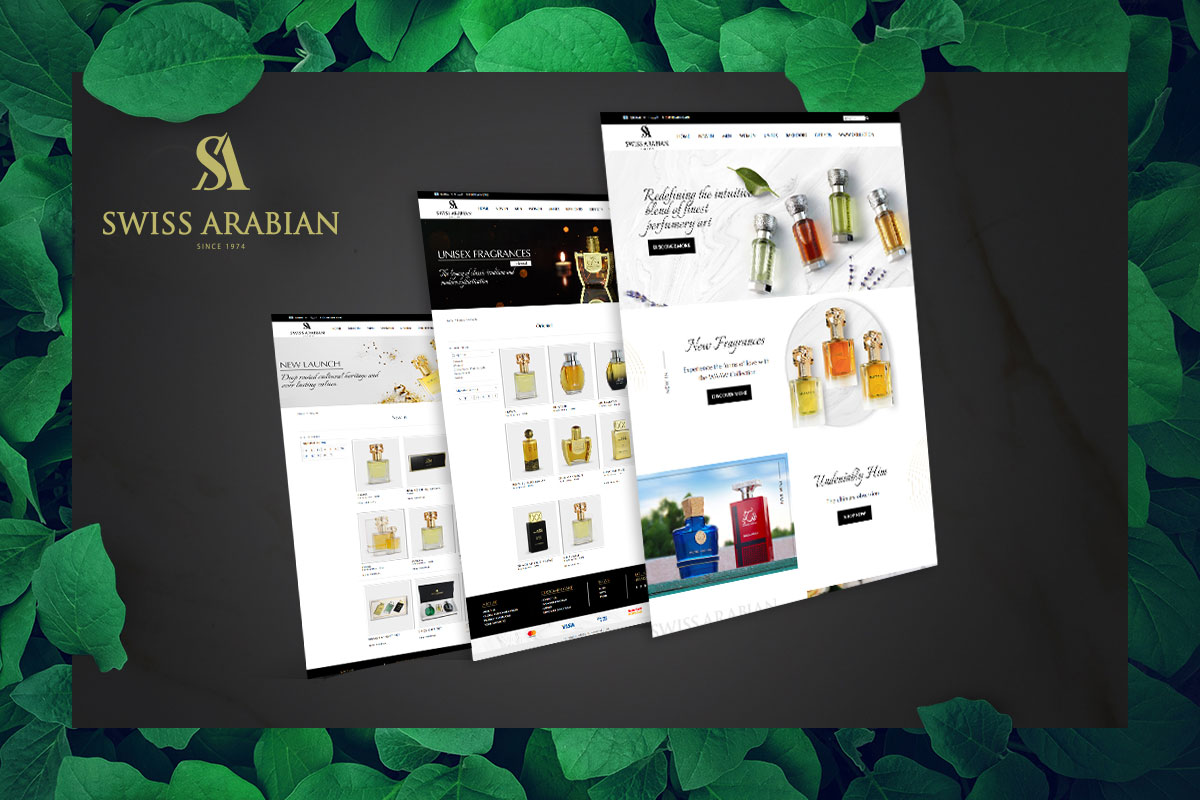 Swiss Arabian Website design