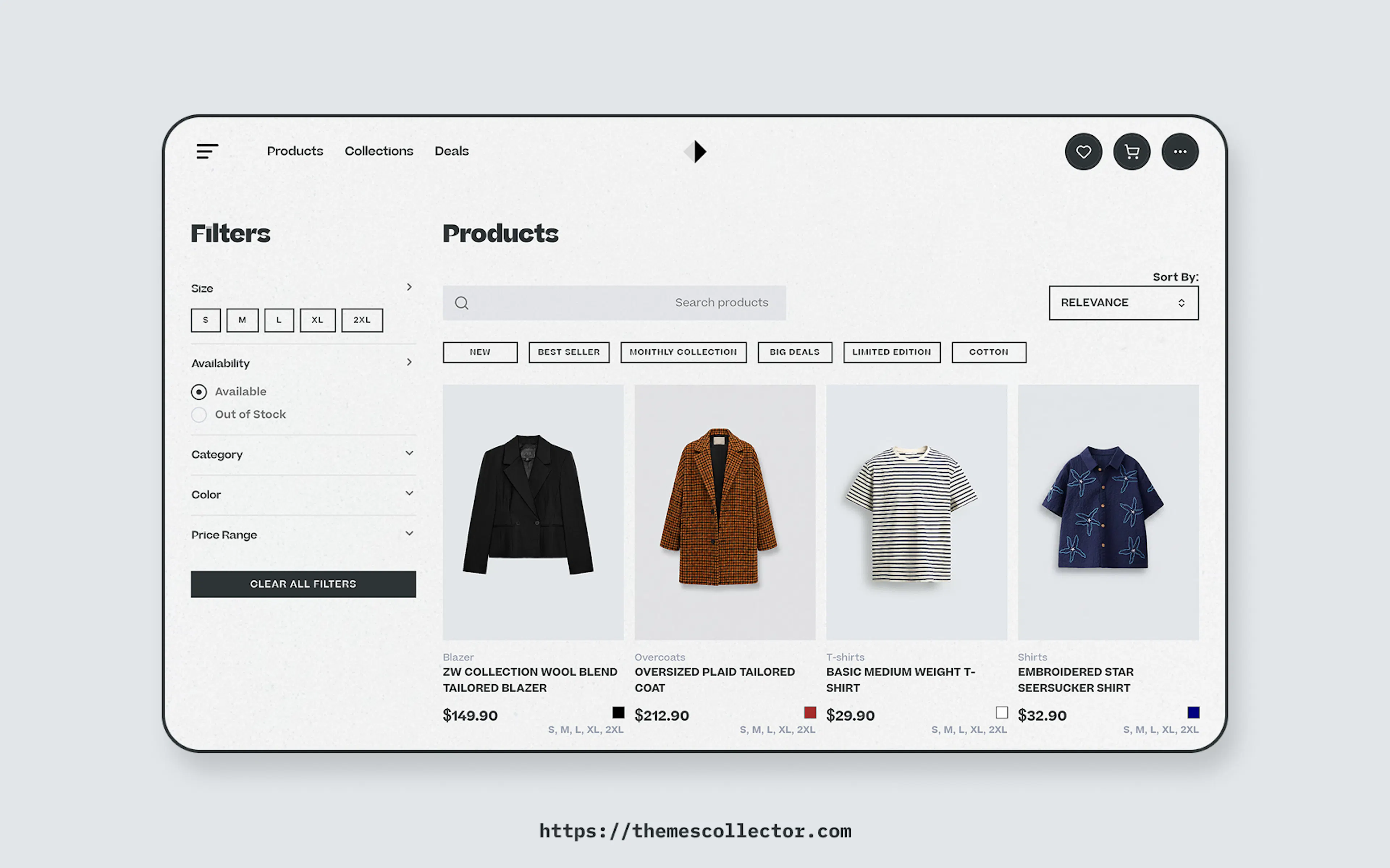 Cloth Store products preview