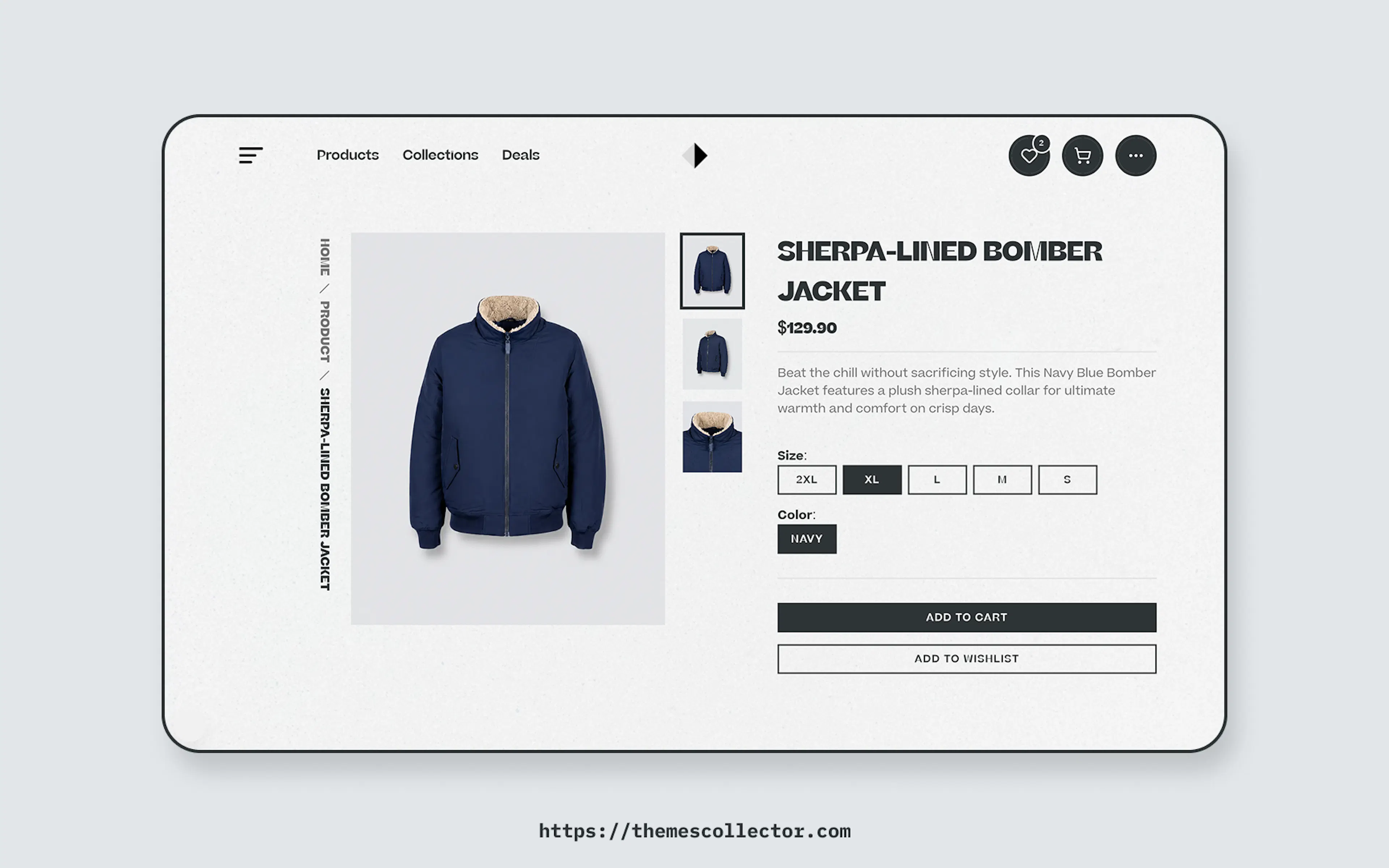 Cloth Store products detail preview