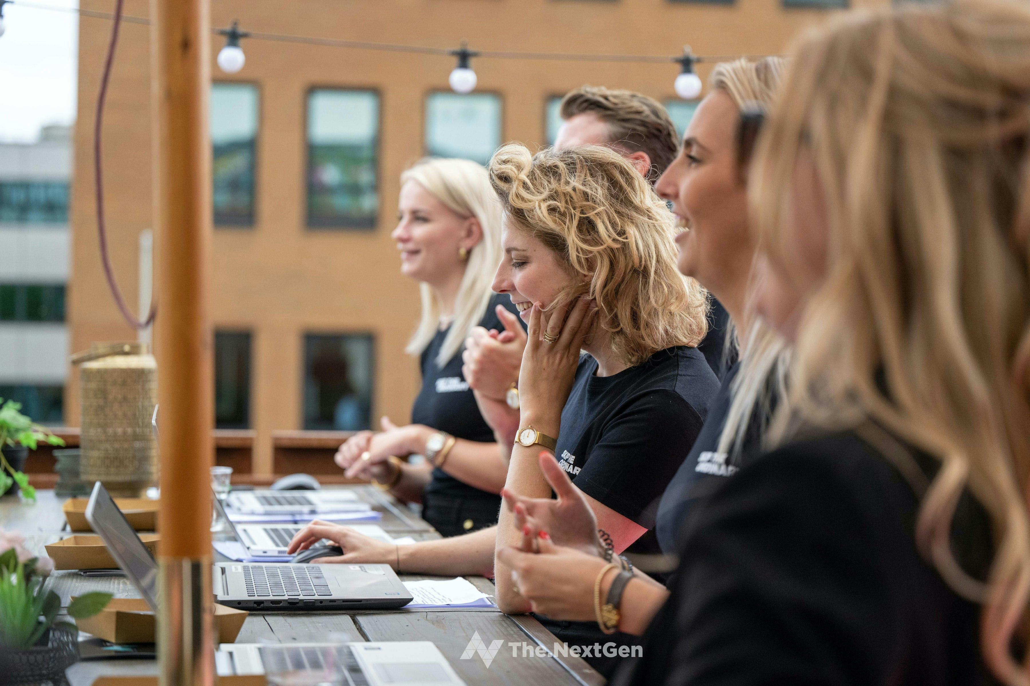 Ontvangst comité bij summerevent.