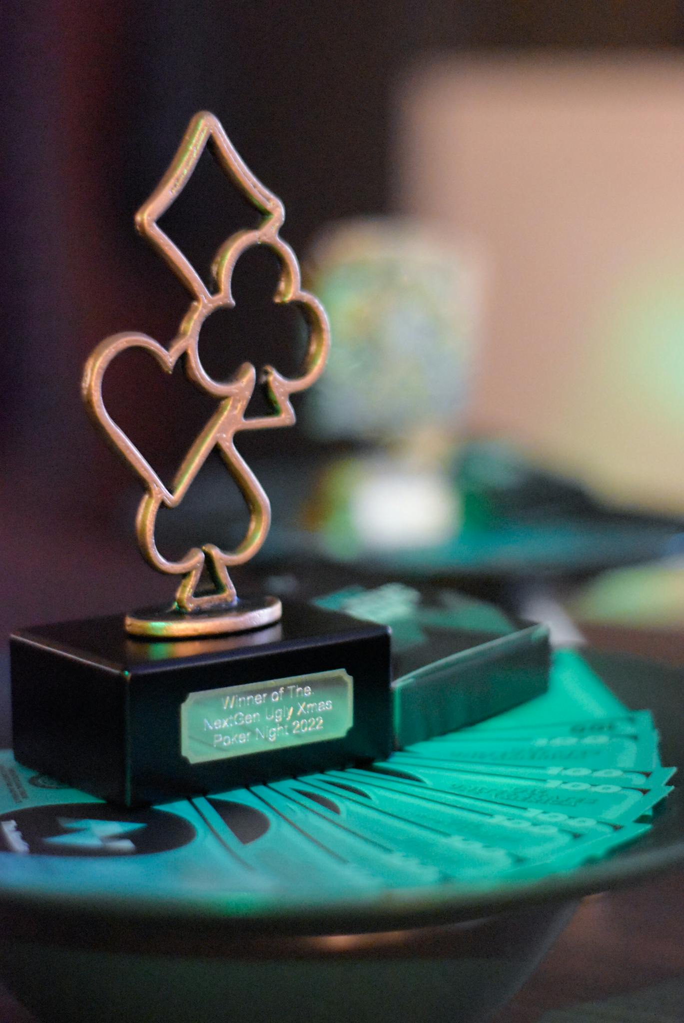 Prijs van het pokertoernooi.