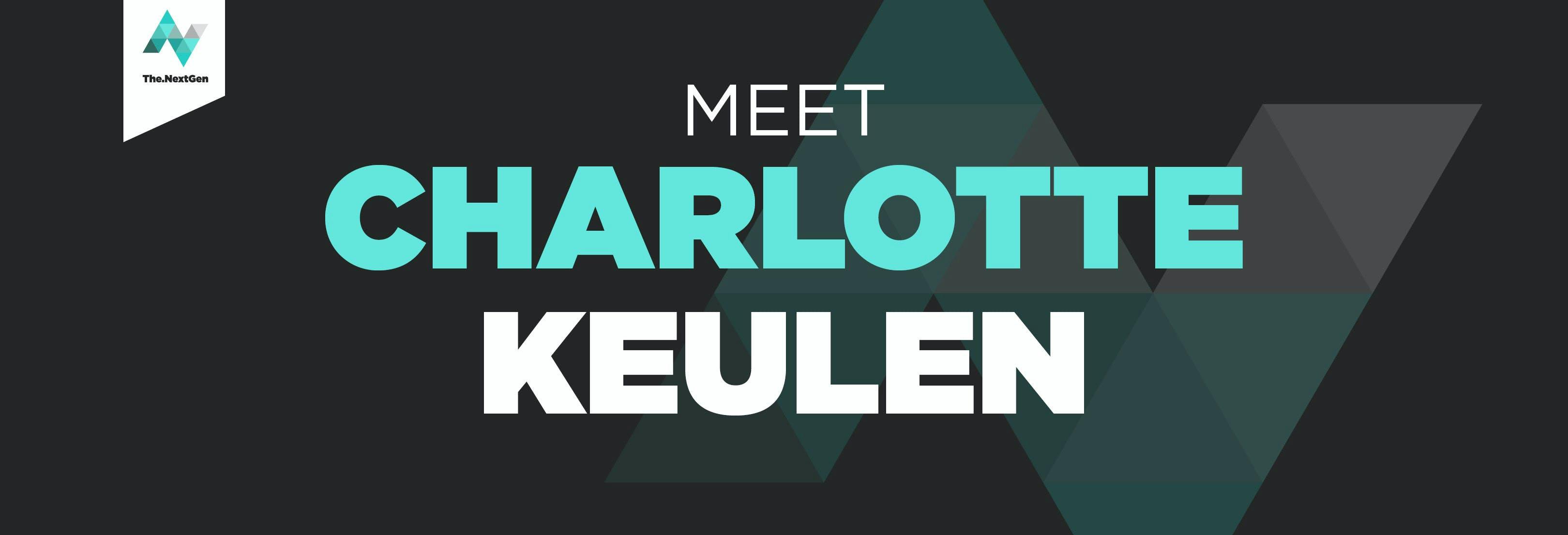 Banner met tekst "Meet Charlotte Keulen".