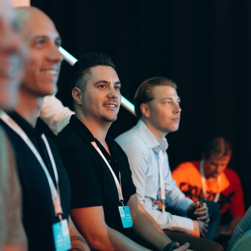 nextgenners excitedly watching the key note at TechKnowFest 2023