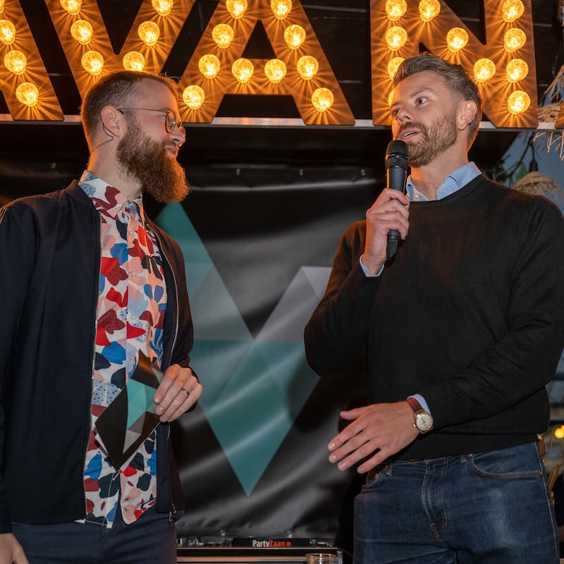 Raico van Elsen aan het spreken bij Next.Gen event.