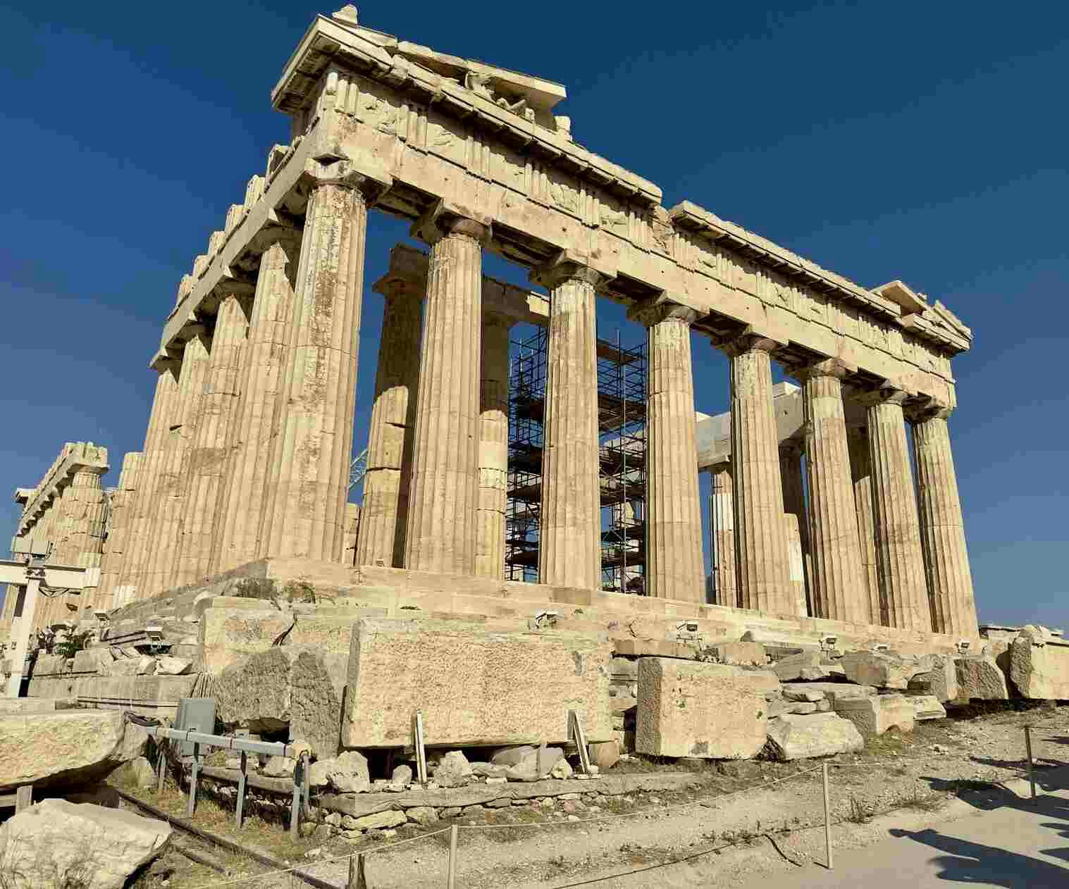Het parthenon in Athene
