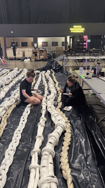 Painting Birch Tree Macrame Scenic