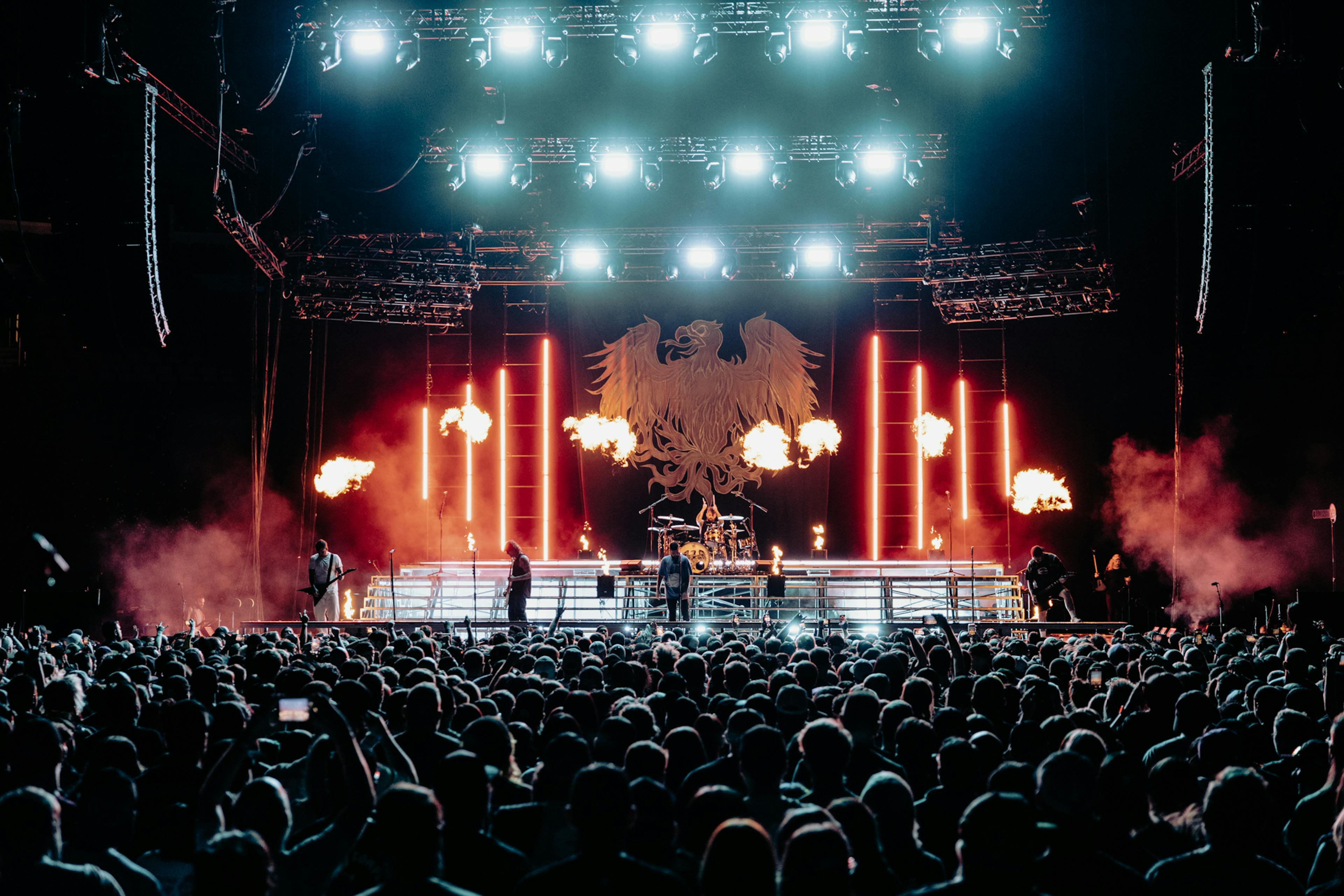 Full Stage Design For A Day To Remember With Flames