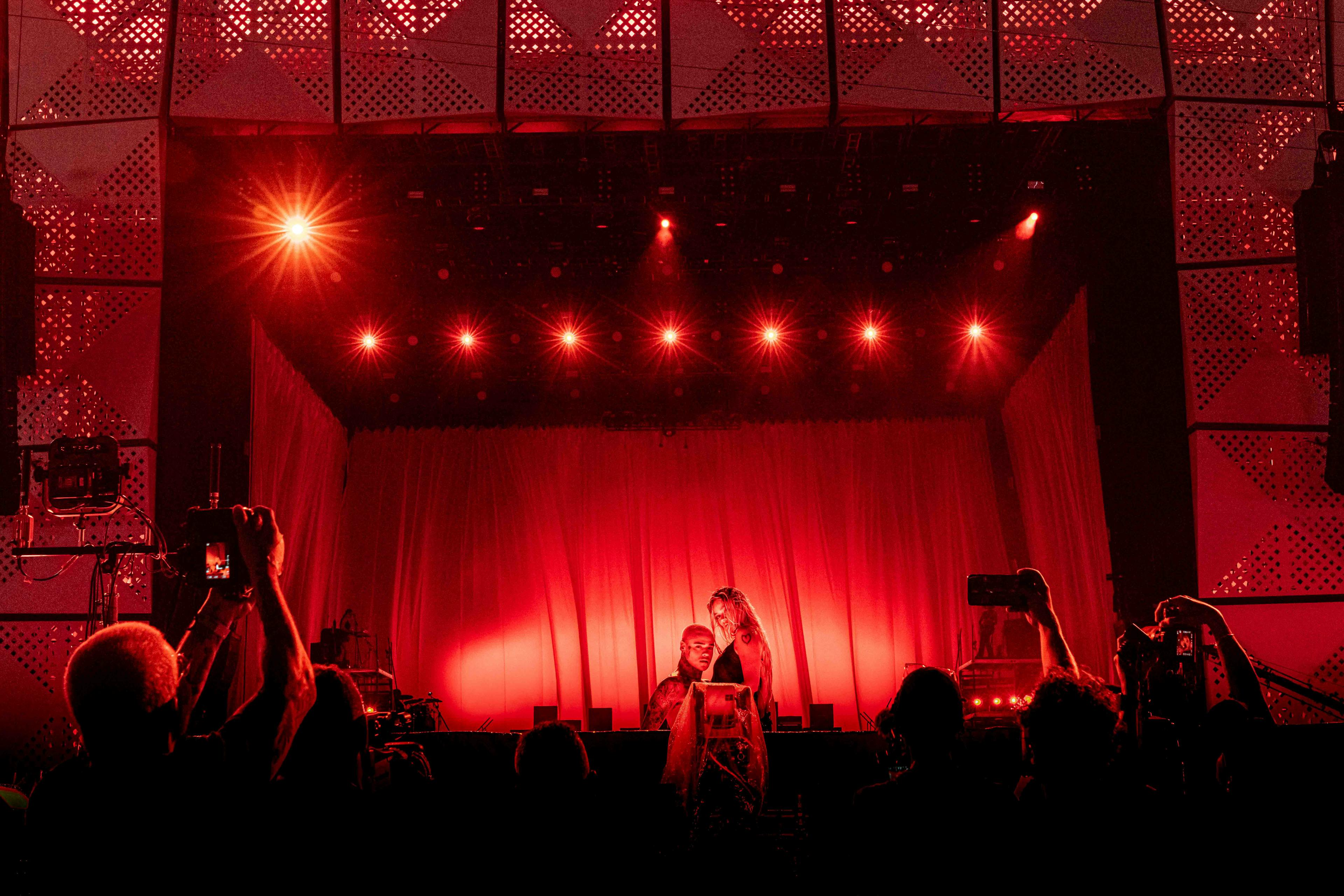 Pink Stage for Karol G at Rock n Rio in Brazil