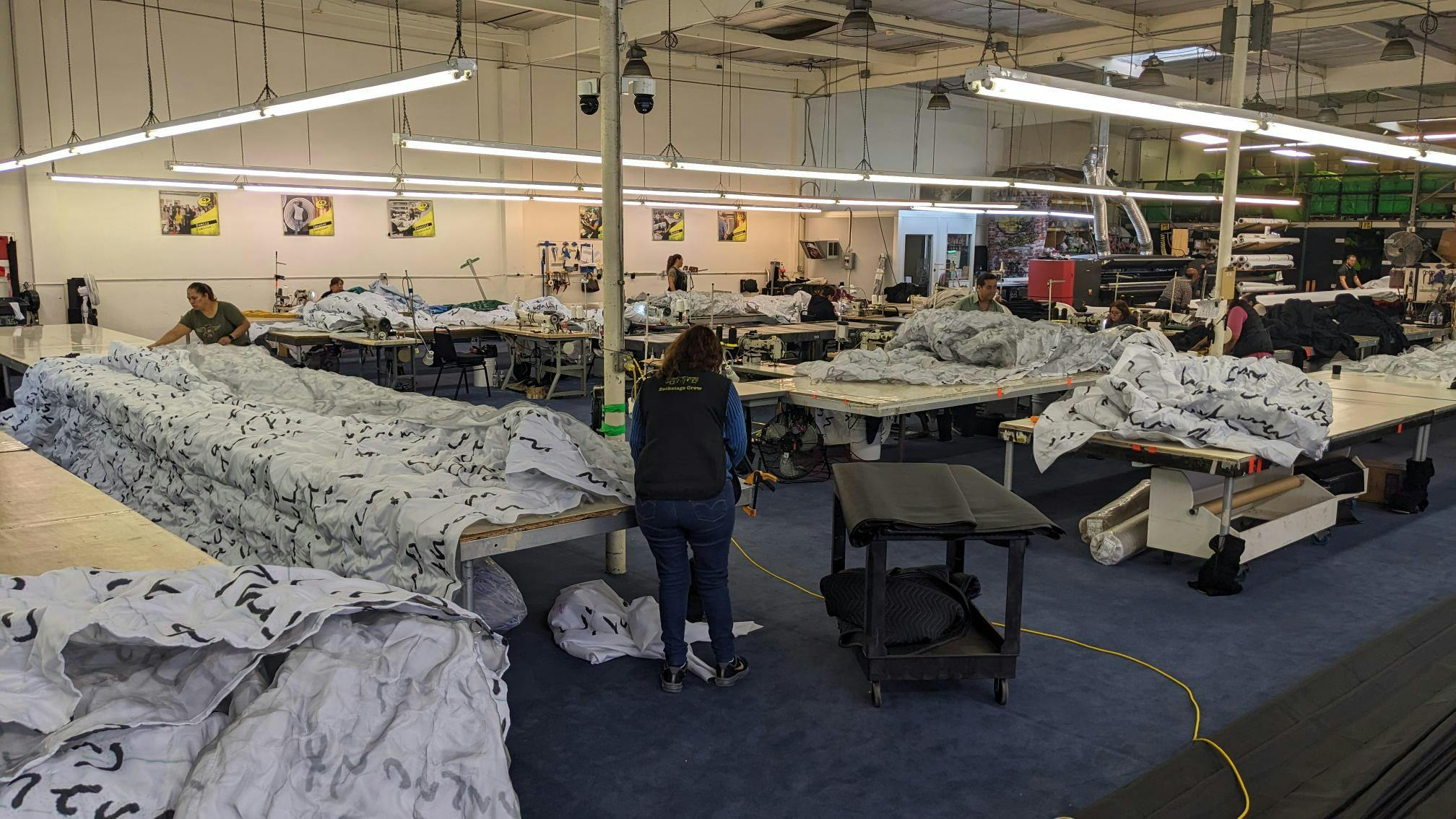 Paper Mountain Being Created