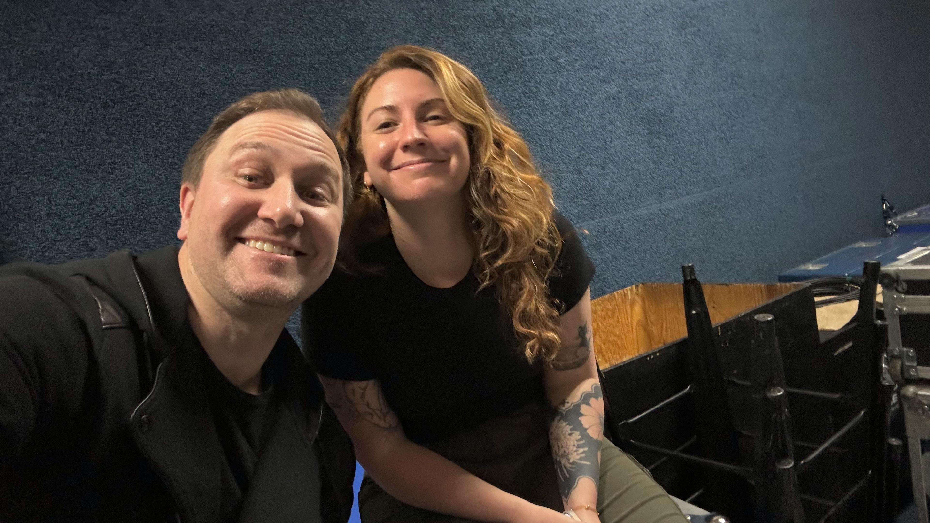 The Creative Team backstage