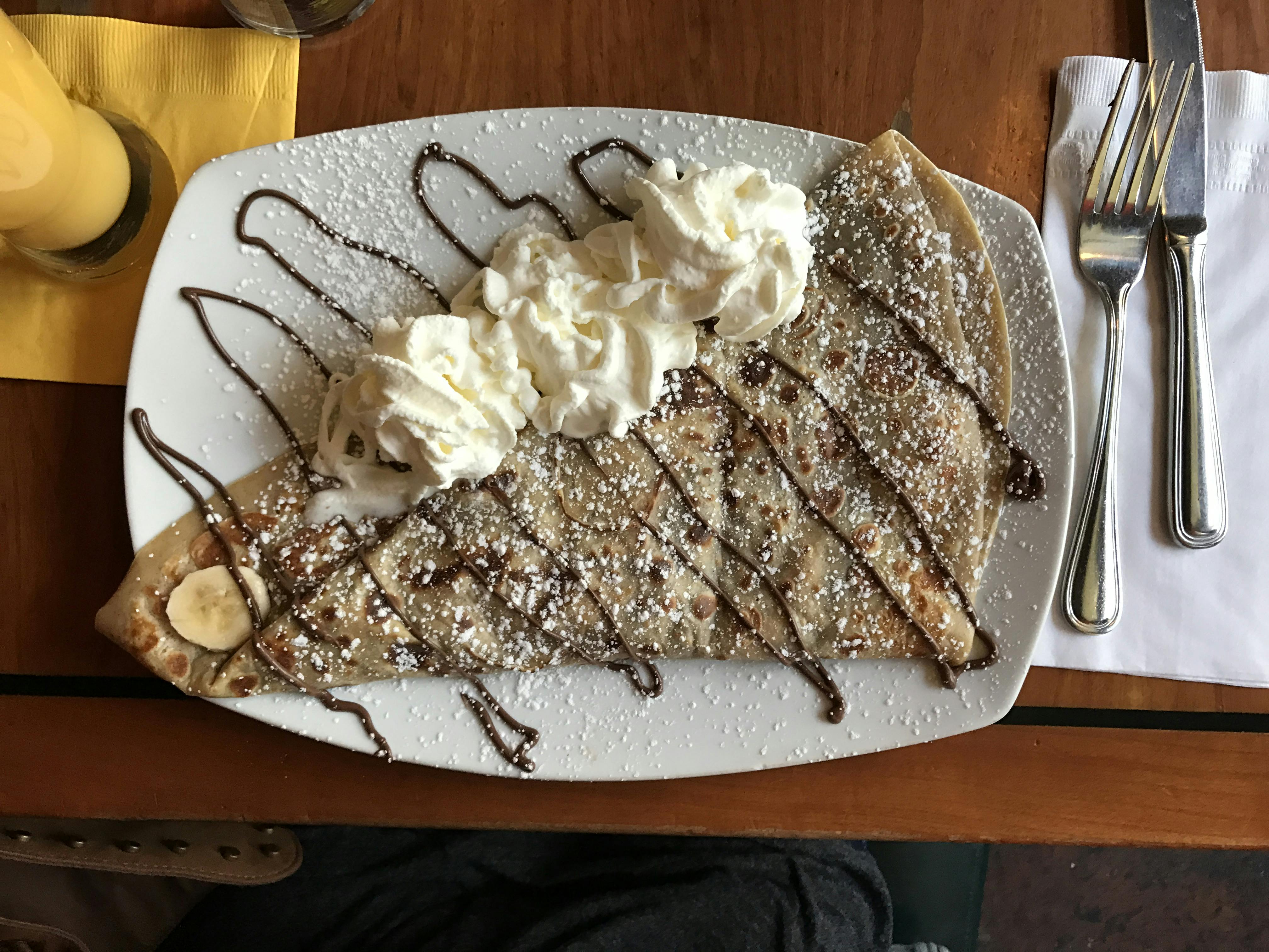 A tasty Nutella Crepe