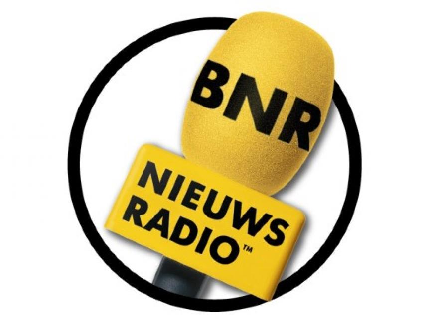 Gustaaf Haan en Wouter Kolk, CEO Ahold Delhaize, bij BNR Nieuwsradio