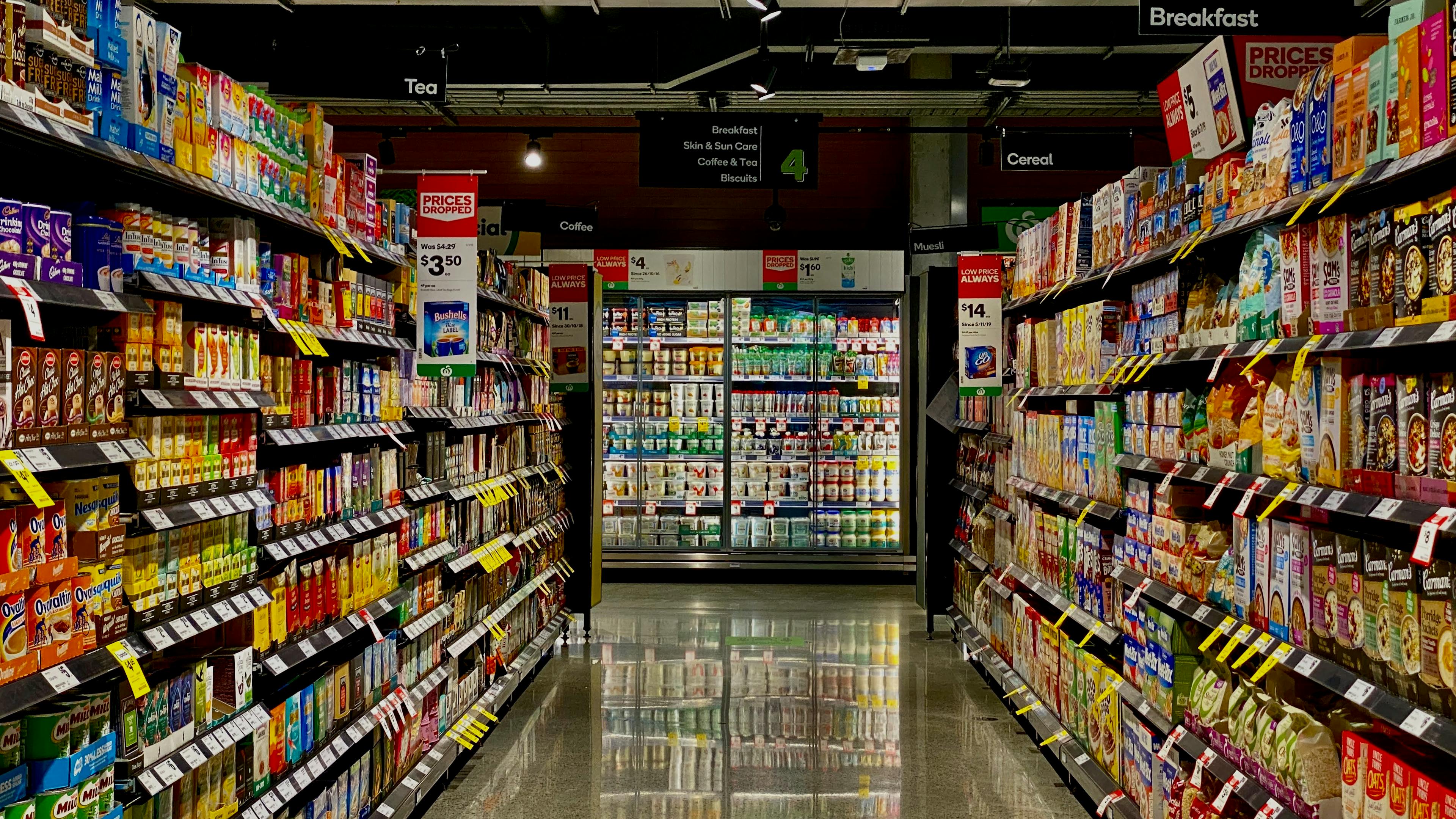 Supermarket aisle