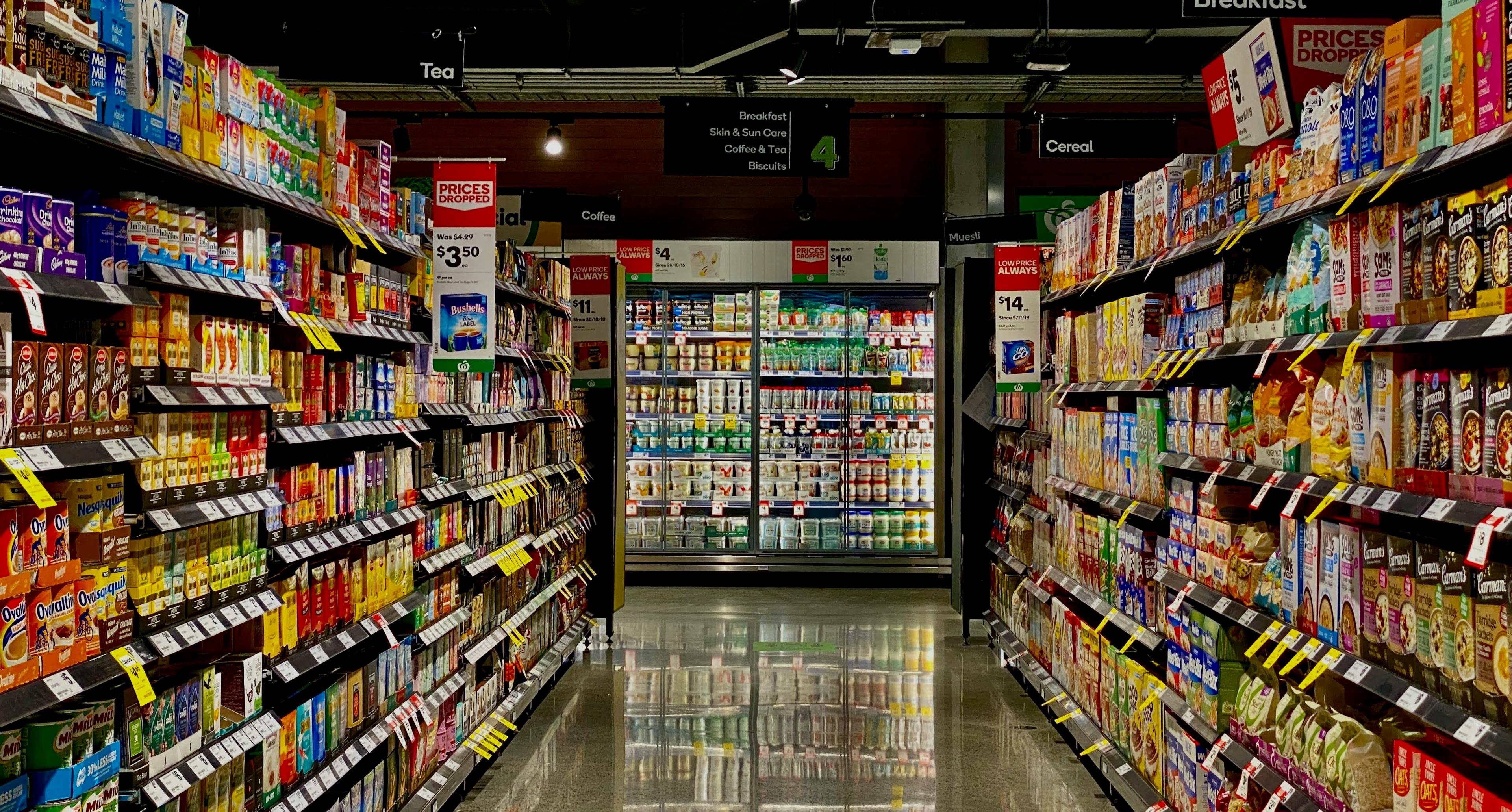 Supermarket aisle