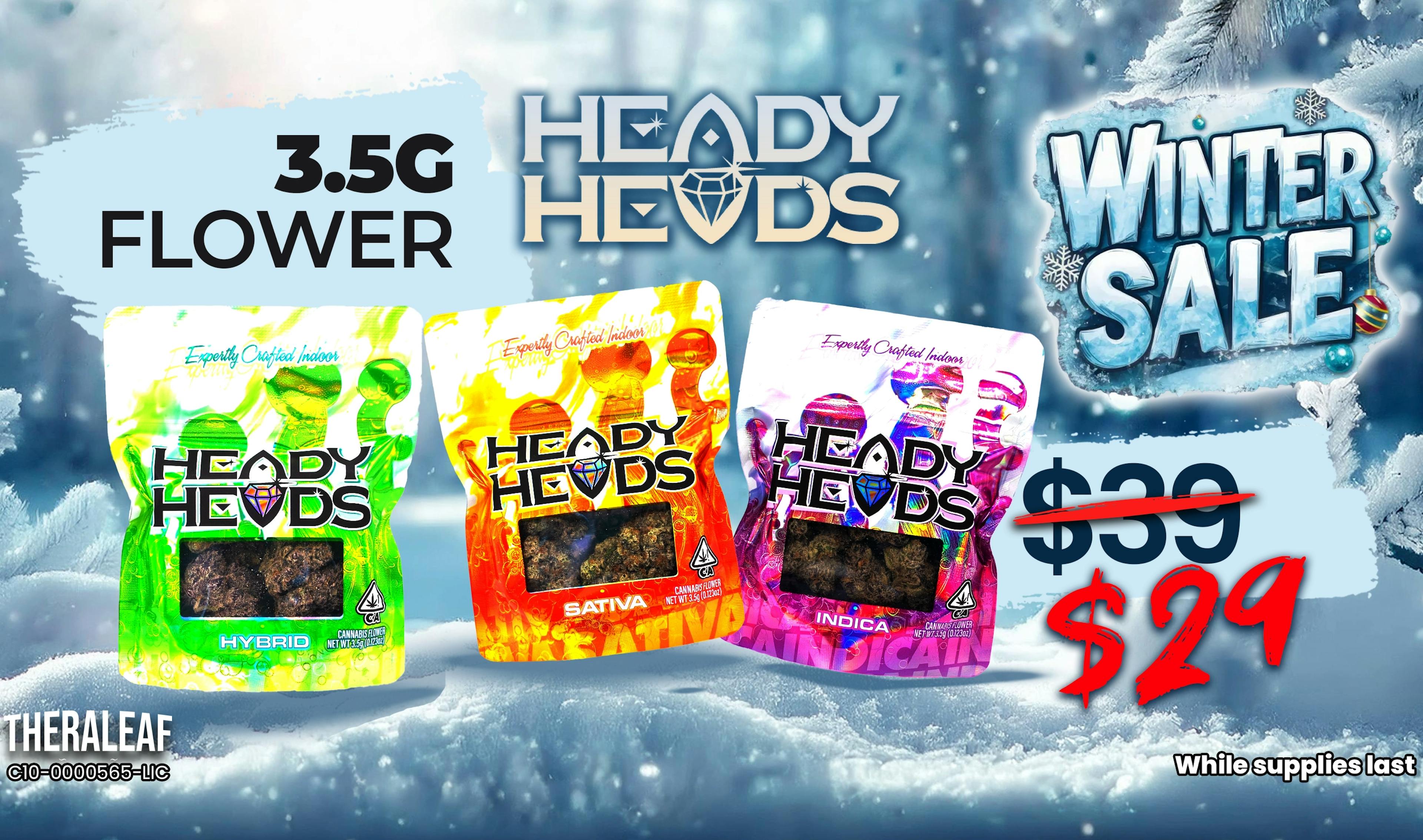 Heady Heads 3.5g $29