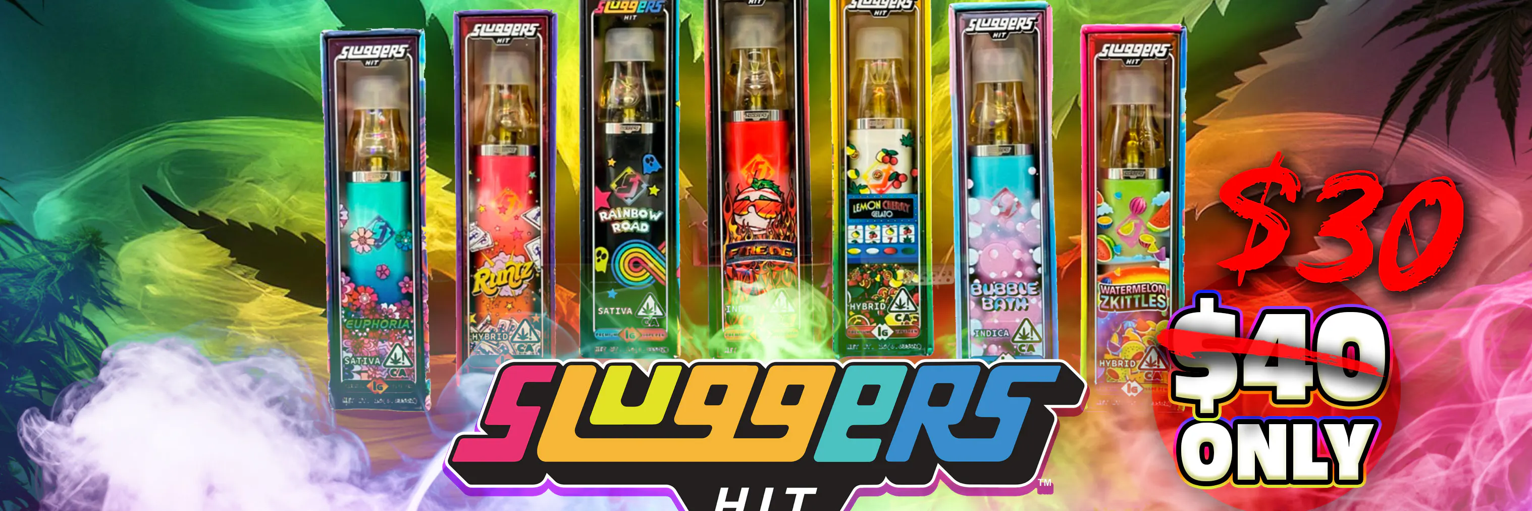 SLUGGERS CARTS 1G READY TO USE SLUGGERS CARTS 1G READY TO USE