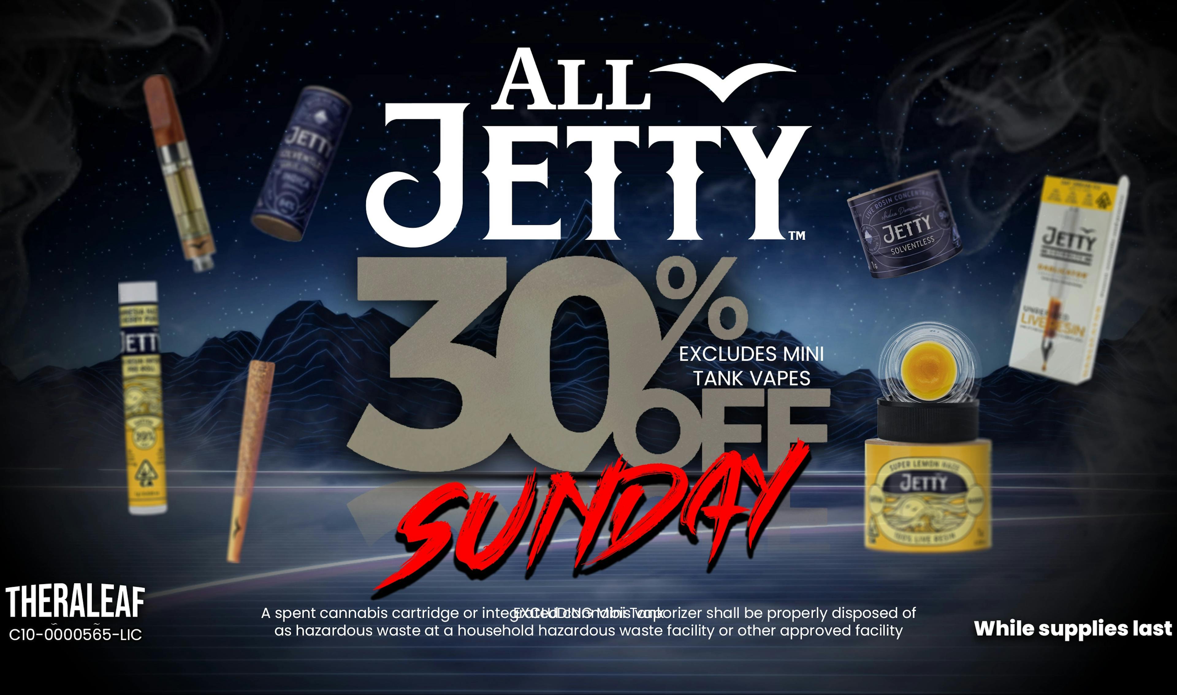 30% off All Jetty Vapes and Rosin