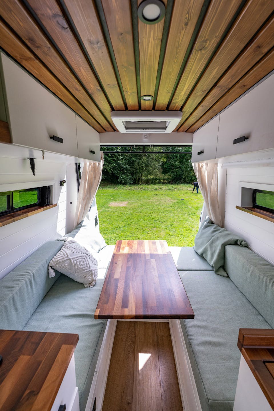 Van conversion with Dinette bed system