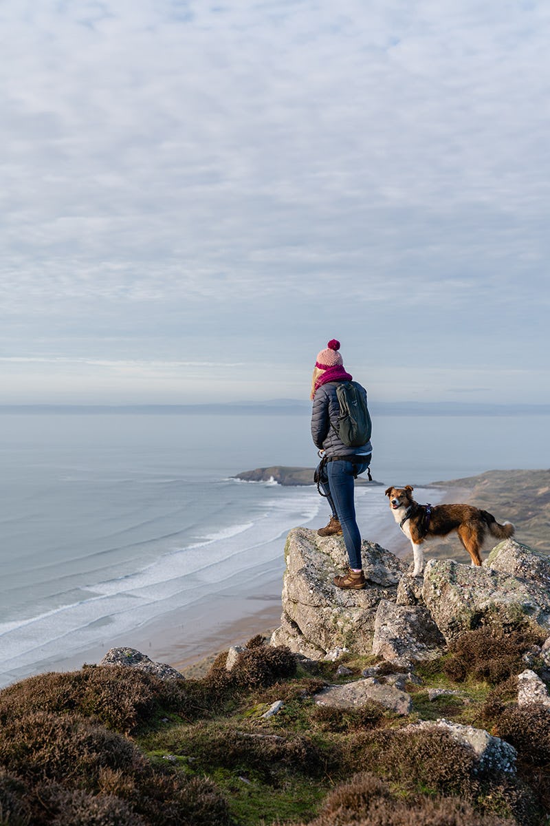 Overlooking Rhosilli Beach in the Gower