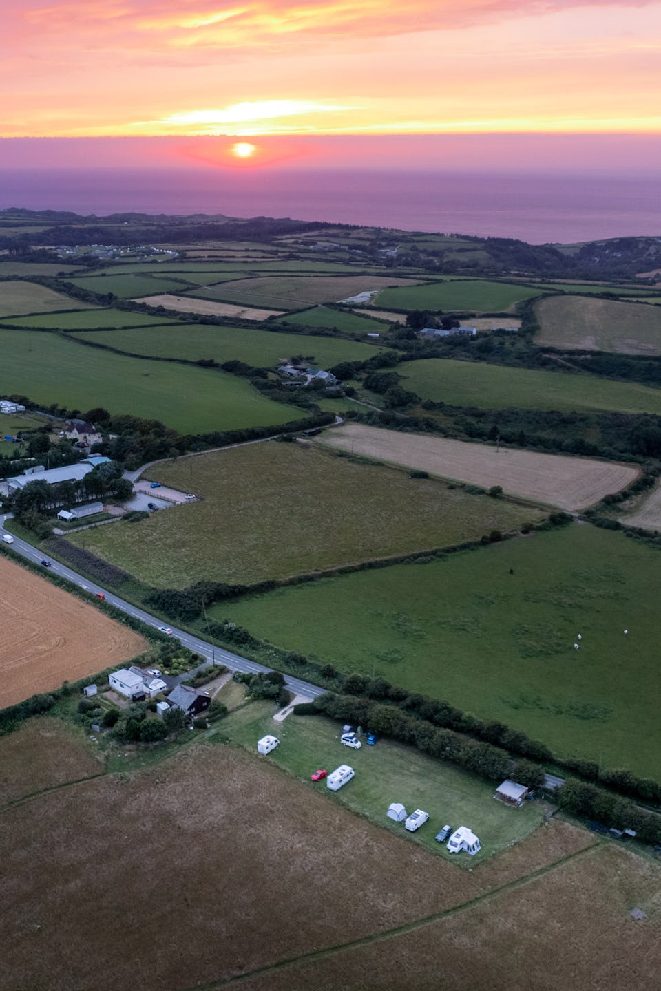 Resthaven Farm CL from the air