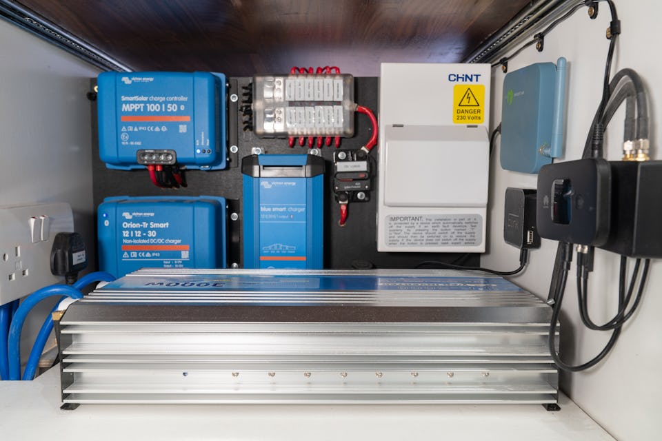 Our van build electrical system The Road Two Spoons