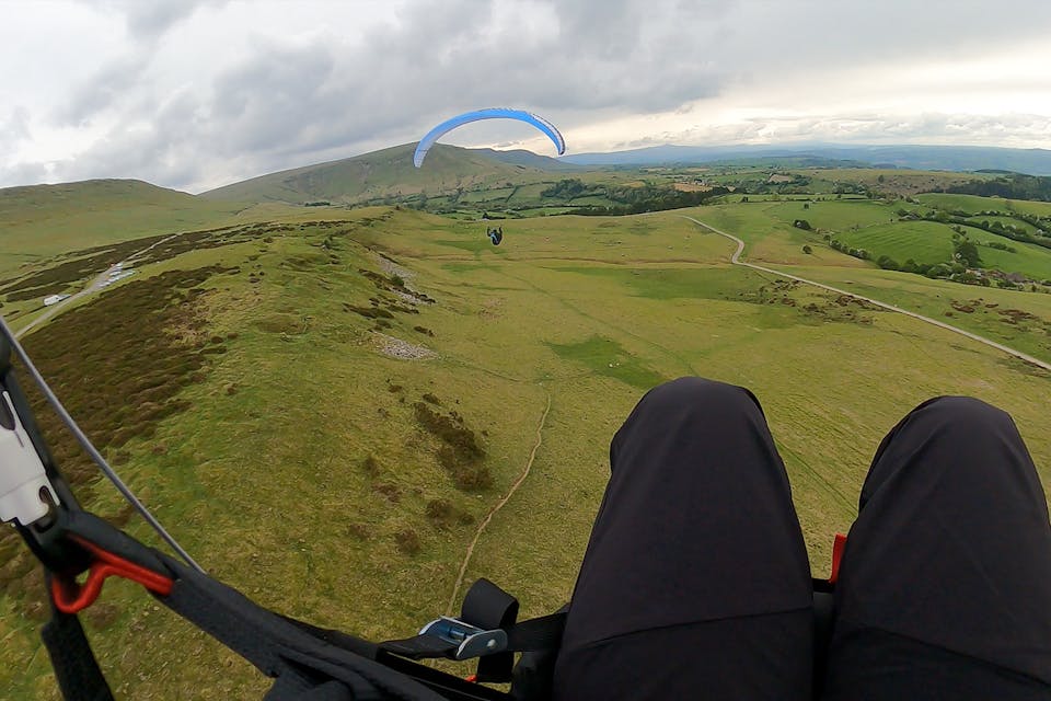 Paragliding at Hay Bluff