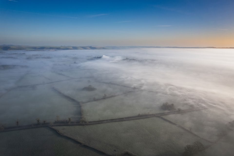 Somserset by drone, DJI Air 2S