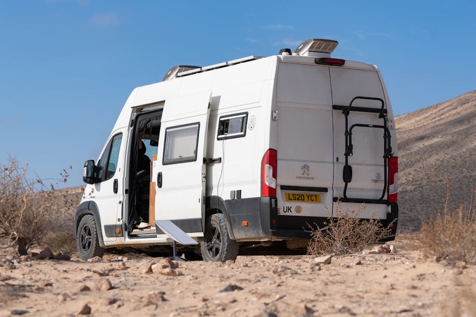 All terrain tyres on rocky terrain