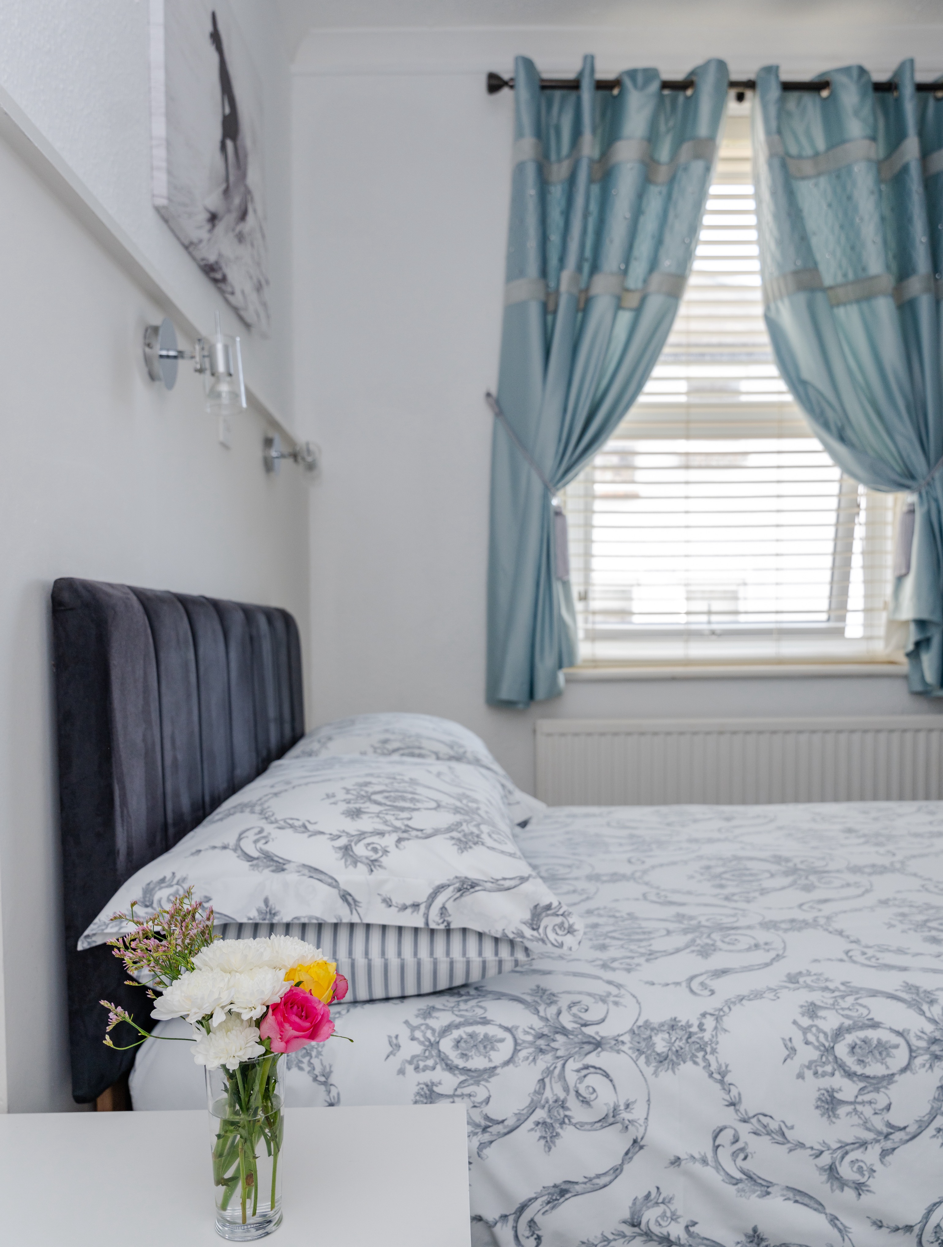 Double bed at Royal Norfolk Hotel