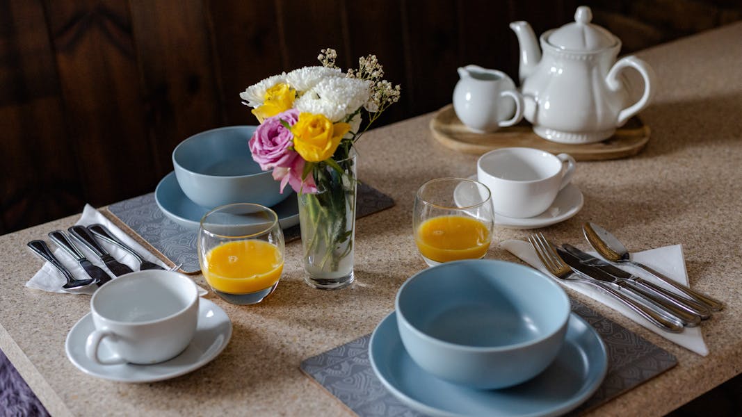 breakfast table at The Royal Norfolk