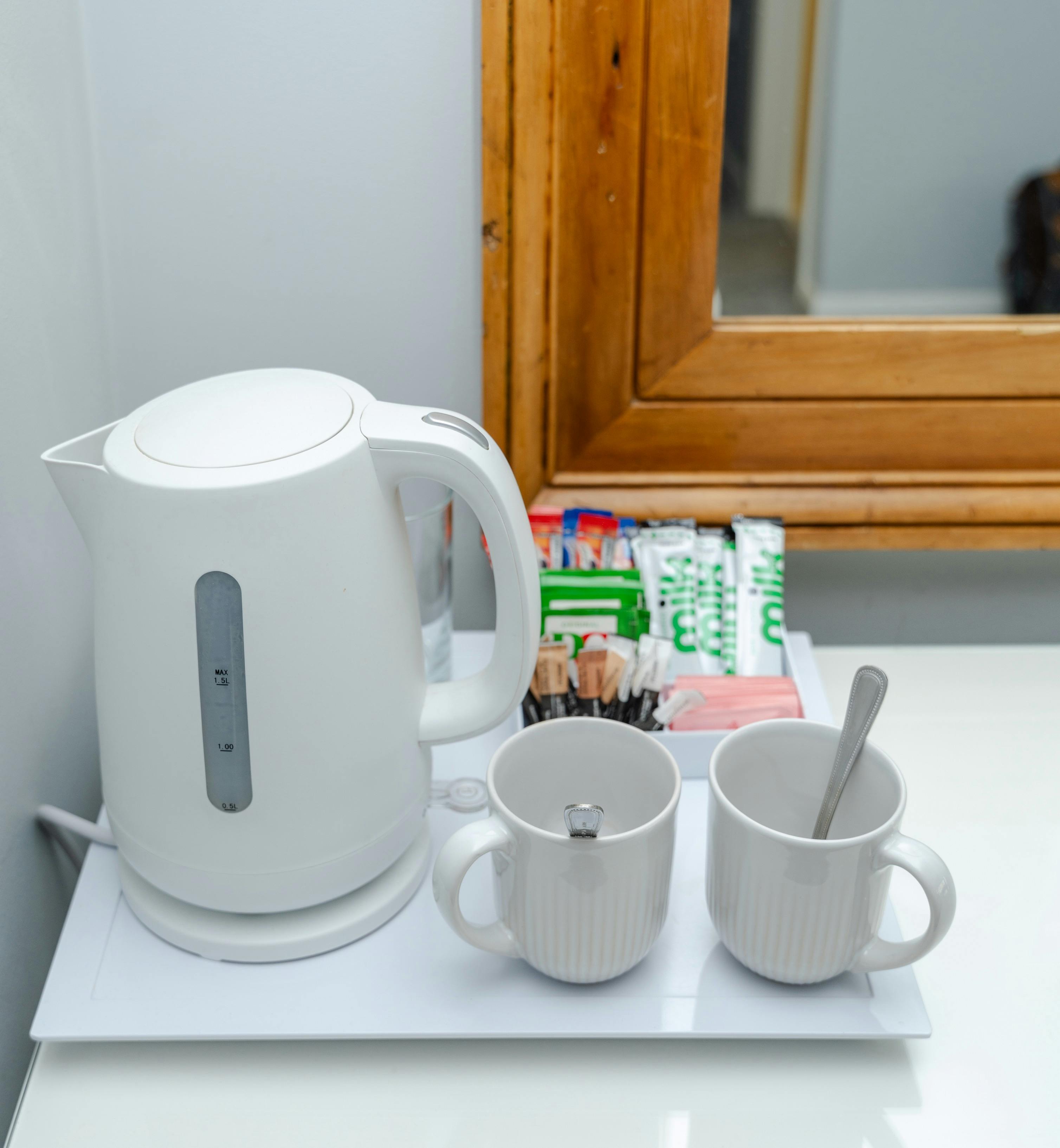 Tea making facilities in Standard Double at The Royal Norfolk hotel