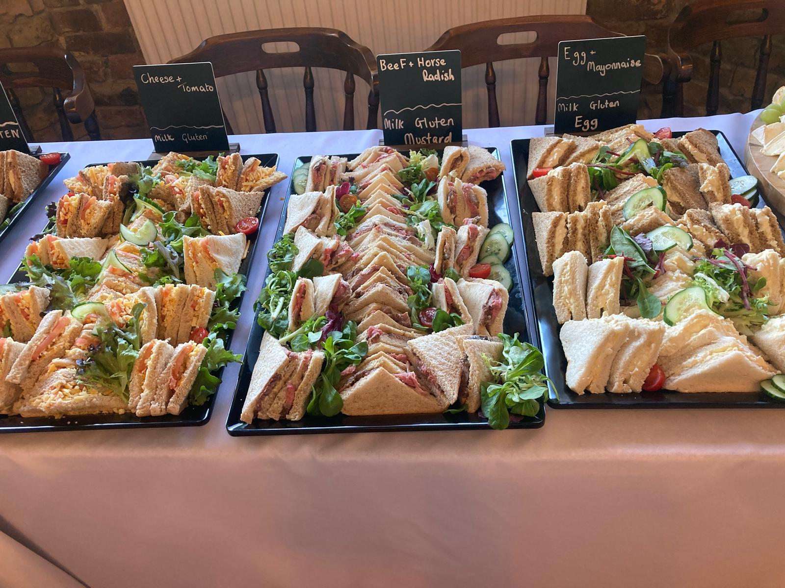 Food Buffet on table