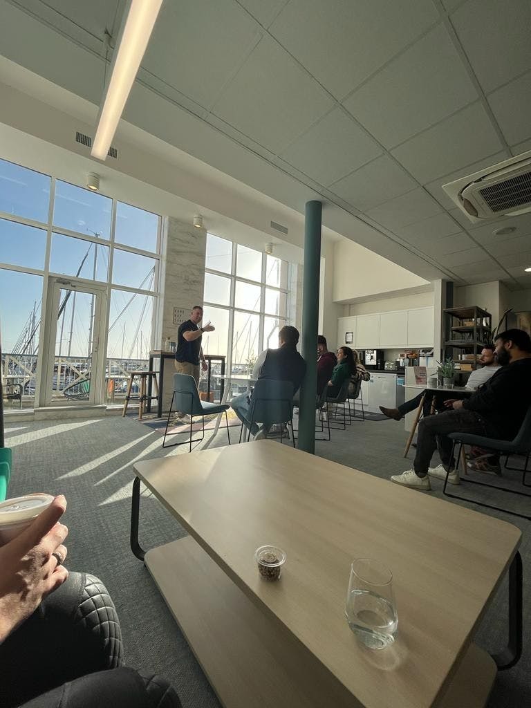 Eoin Lacey gives wellness talk at The View on World Mental Health Day