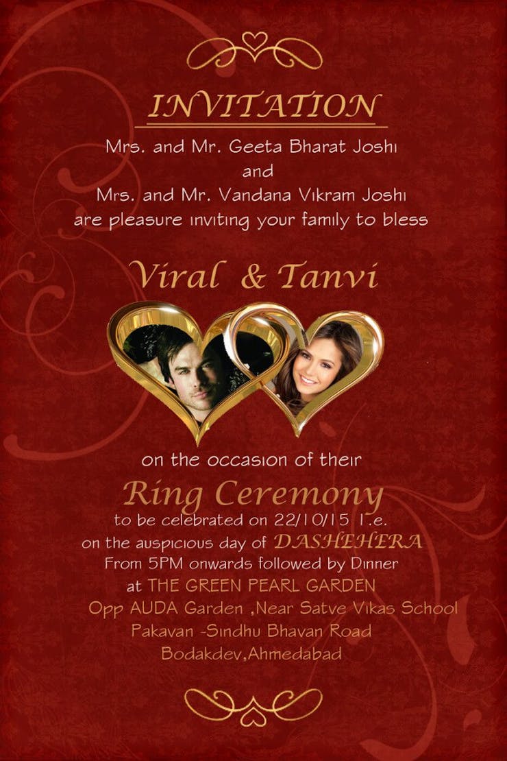 customized engagement card ideas