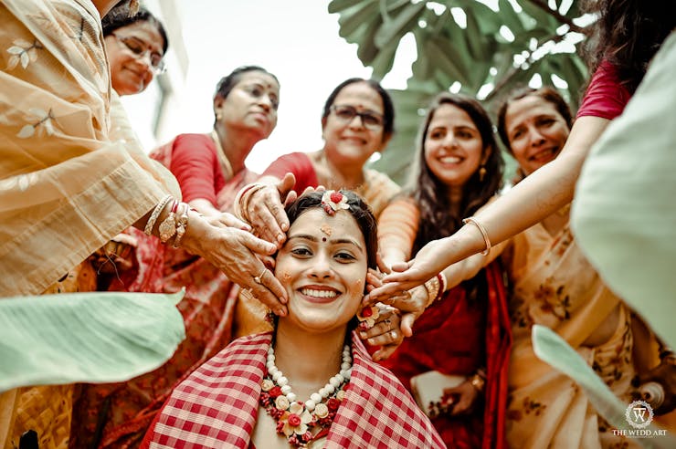 best haldi photos of brides