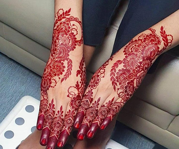 traditional bengali alta design ideas