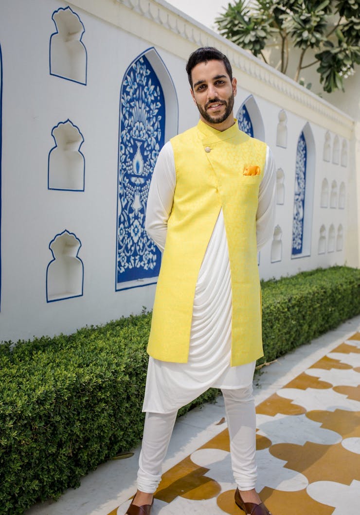 13 Latest Groom Dress Ideas For Haldi Ceremony