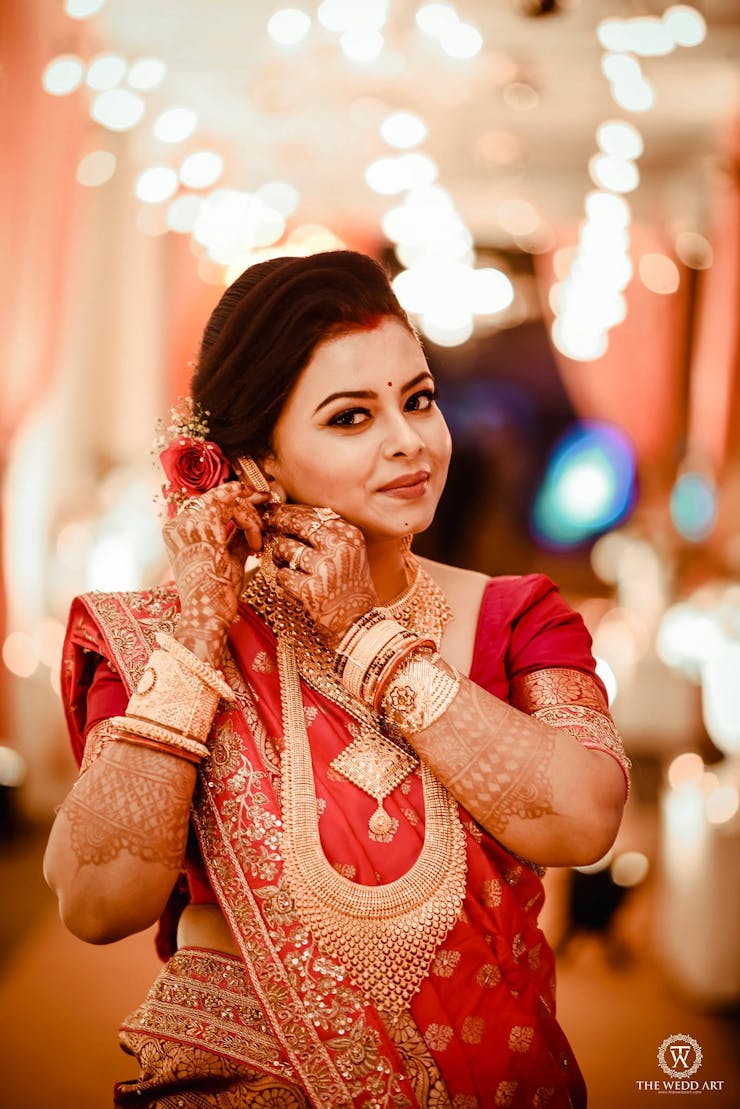 vibrant bridal wedding jewellery