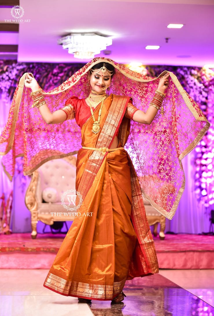 puffed sleeve blouse for brides