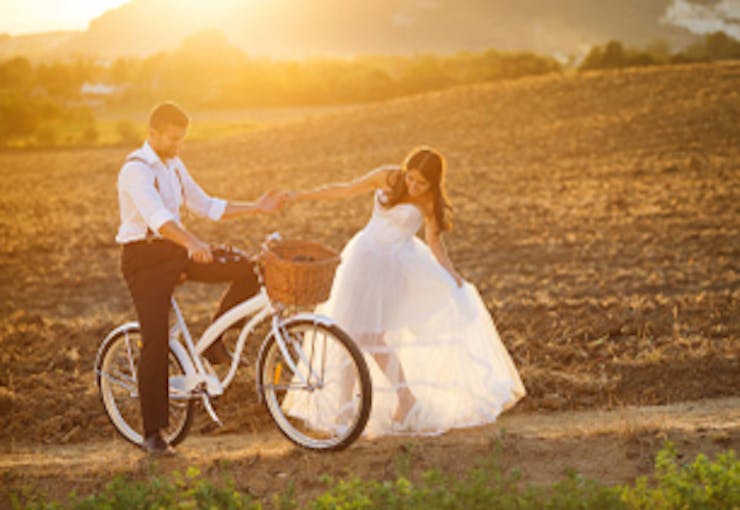 Ride bikes, roller skates, or at least swings