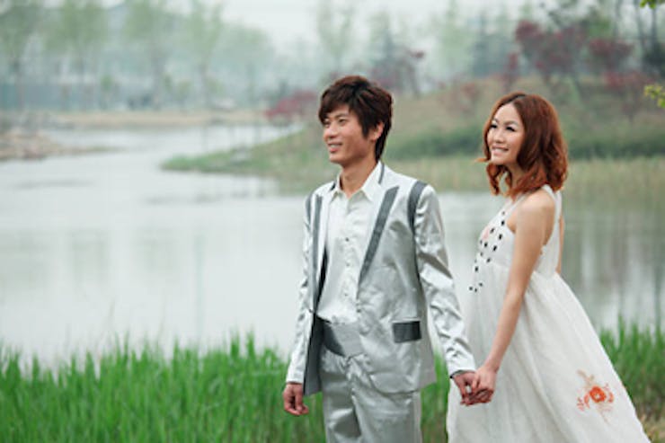 Take a walk near the pond