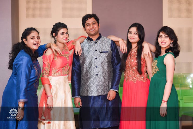 Bengali groom reception wear