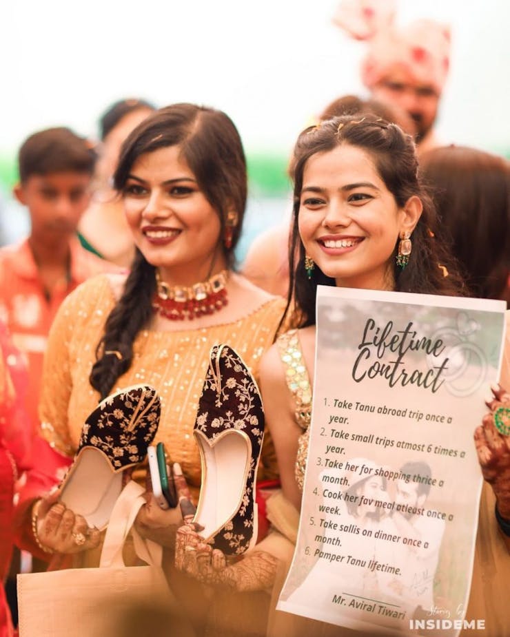 funny wedding contract trend for couples