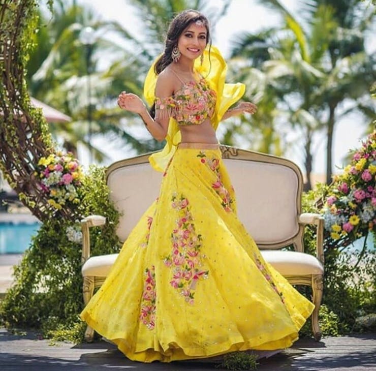 stunning haldi dresses