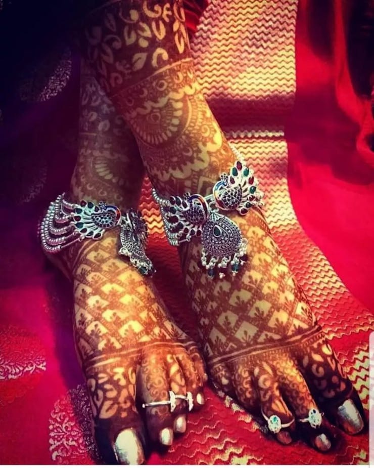 stunning payal design for brides