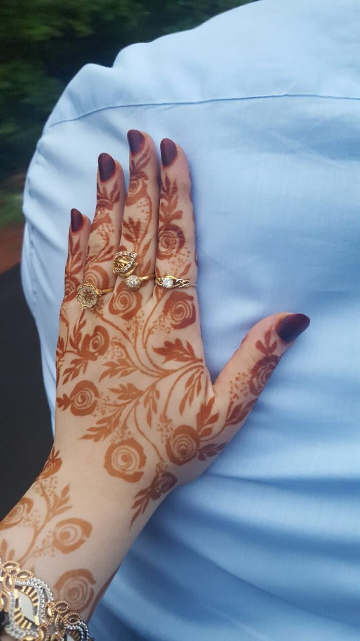 bengali style bridal mehndi