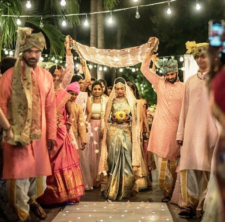 Fabric Chadar for bridal entry